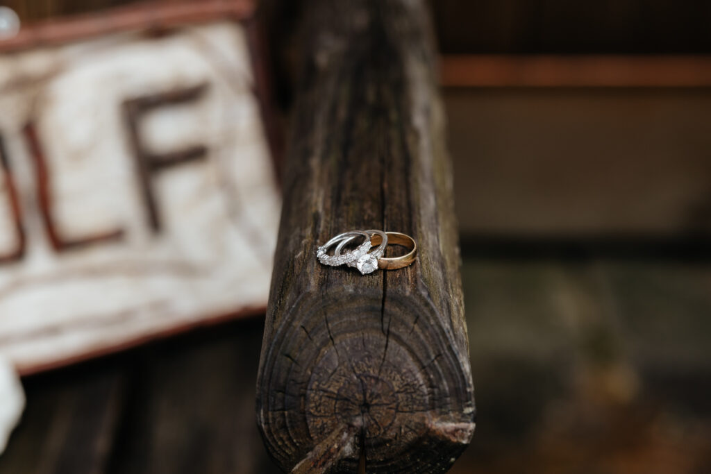 closeup of ring details