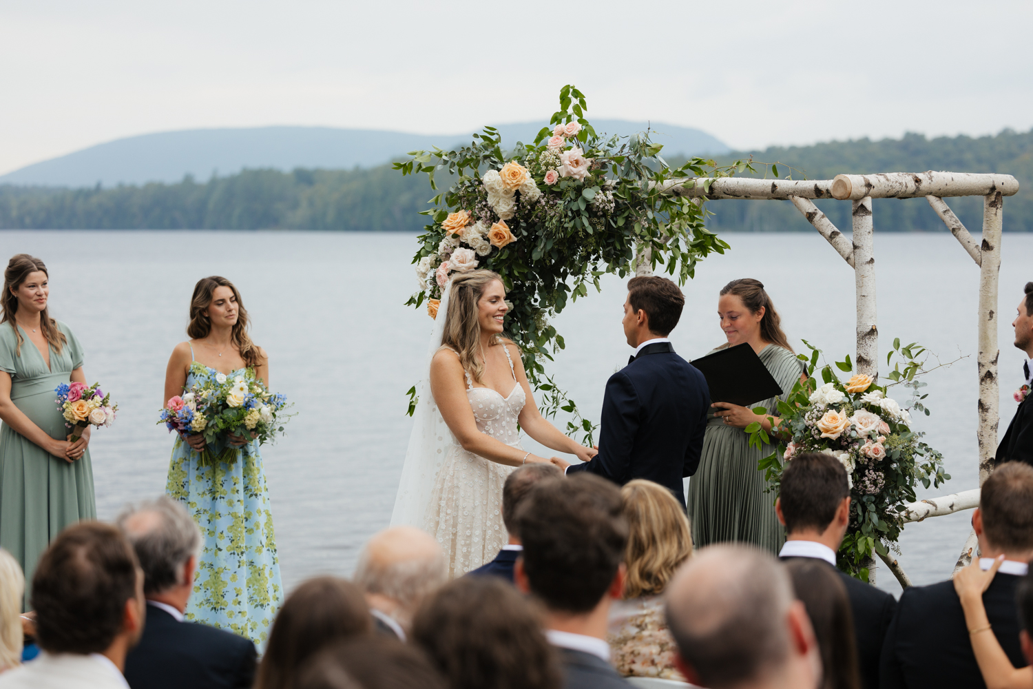 lakeside ceremony in the Adirondacks