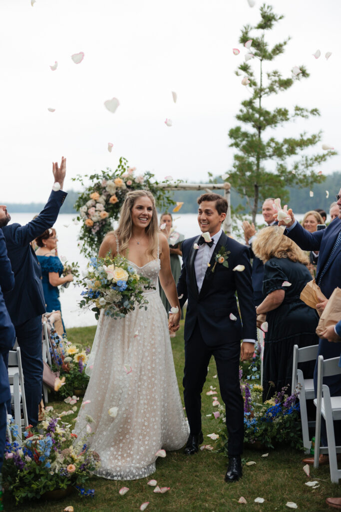 lakeside ceremony in the Adirondacks