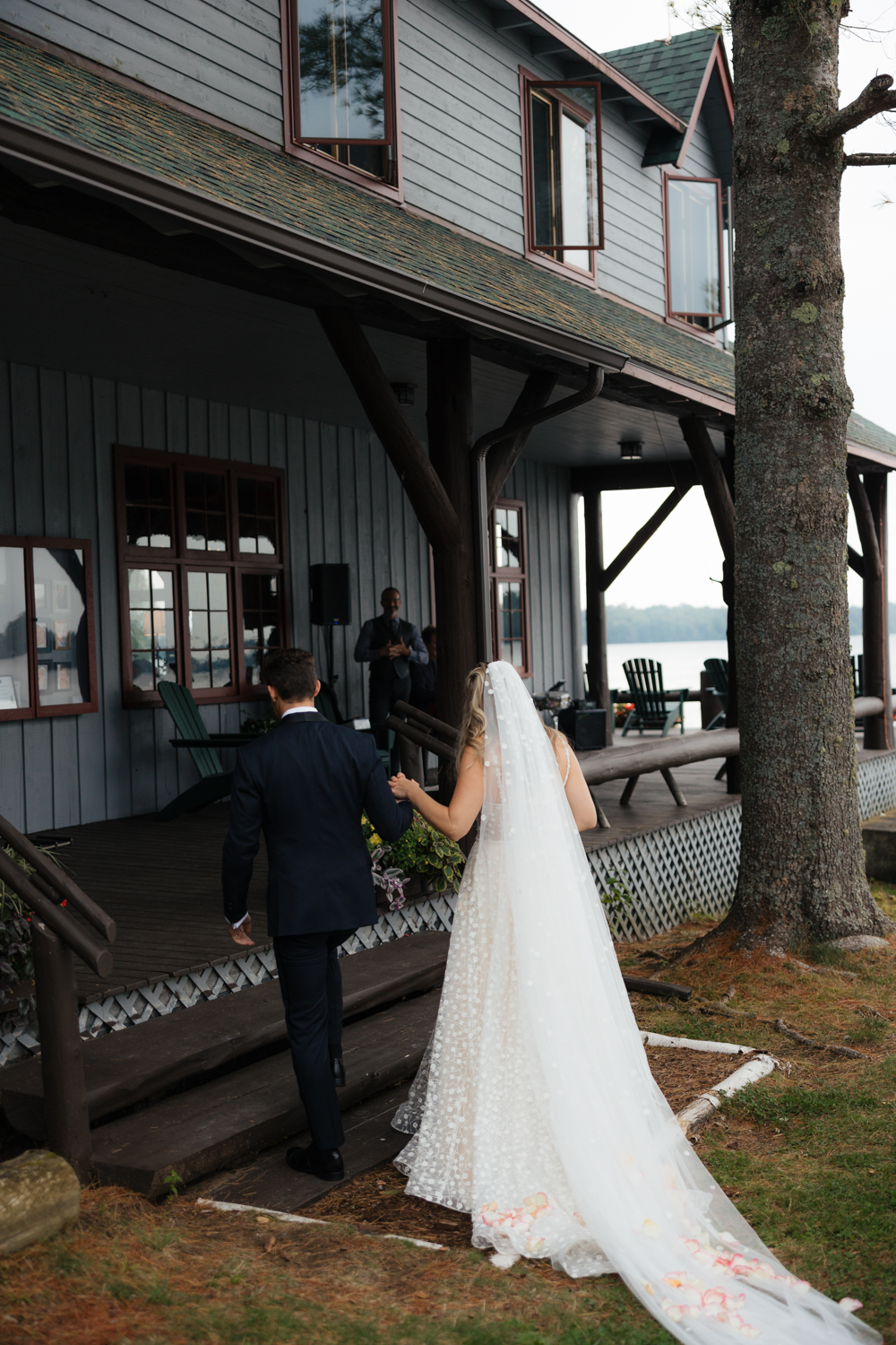 lakeside ceremony in the Adirondacks