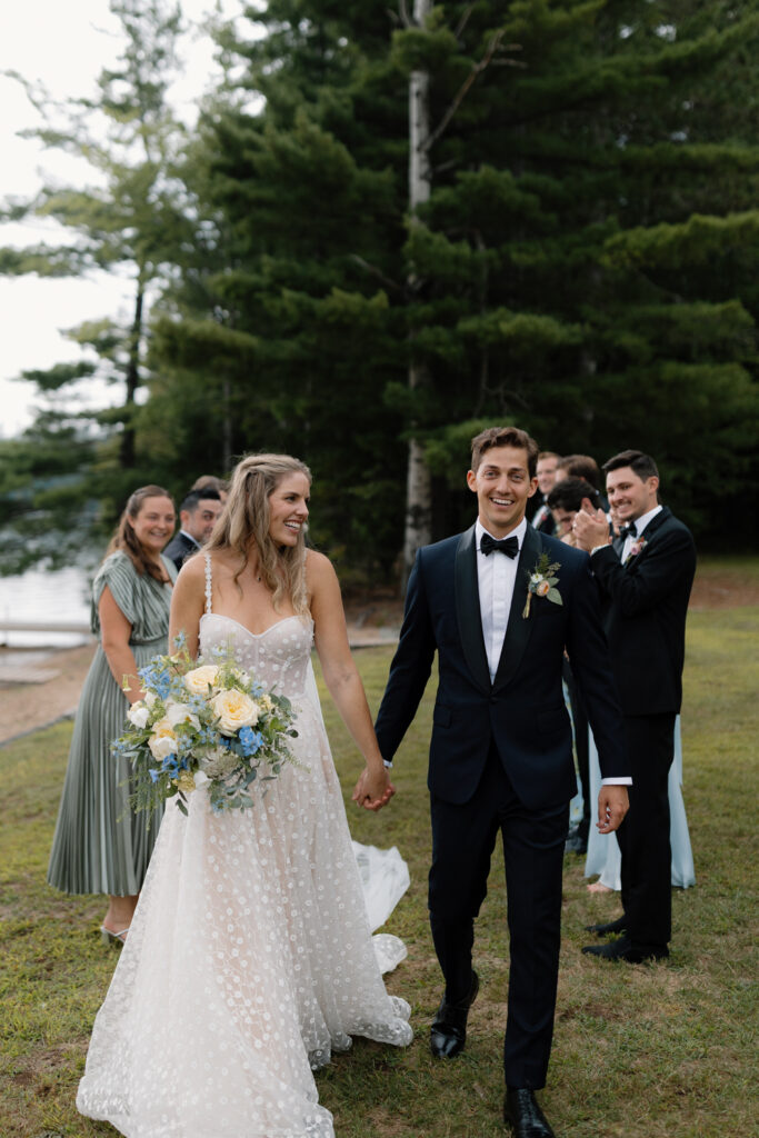 wedding party in the adirondacks