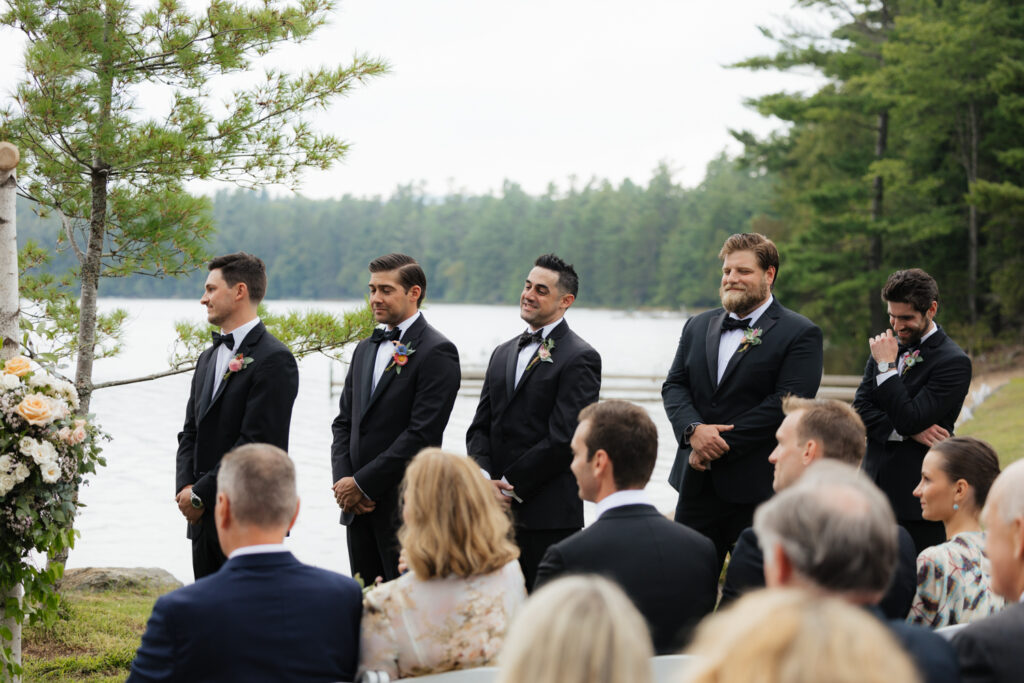 lakeside ceremony in the Adirondacks